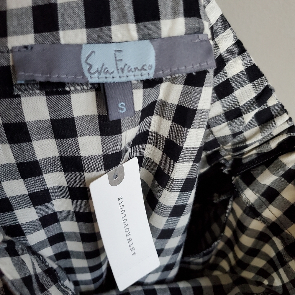 Eva Franco Lace-up Gingham Skirt size S NWT - Picture 8 of 8